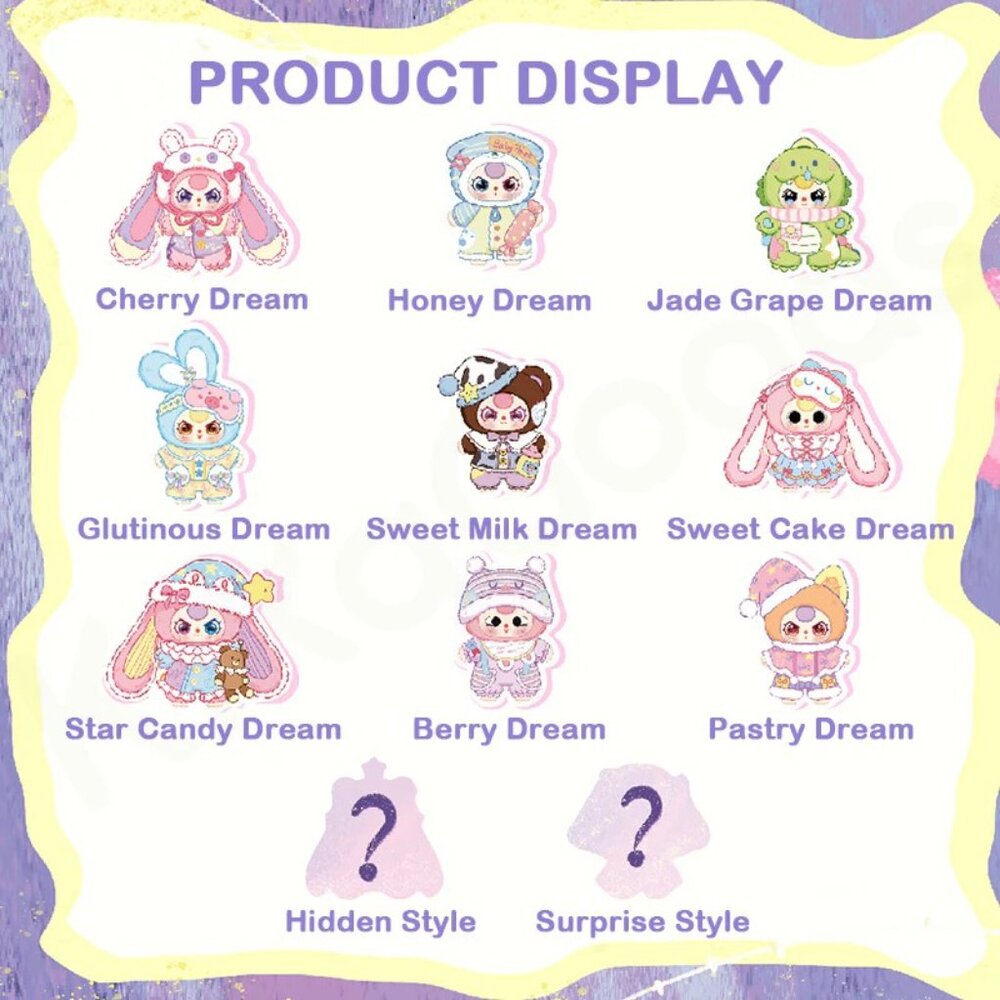 GIFTABLE Baby Three Sweet Dream 400% Series Plush Blind Box - Picture 4 of 4
